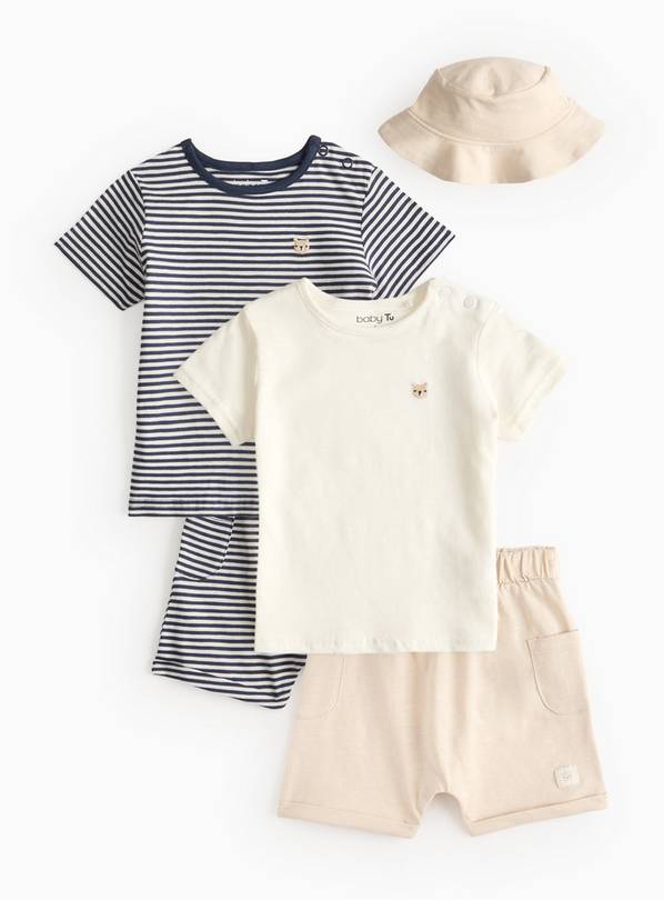 T-Shirt & Shorts 5-Piece Set  9-12 months